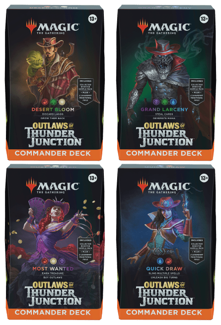 mtg unleash cards MTG Outlaws of Thunder Junction Commander Deck - Card Games - Collectible -  TCG New