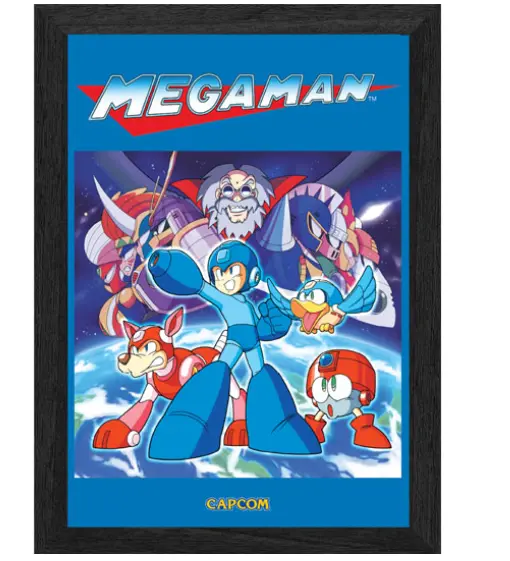 Framed Lenticular Poster Mega Man 6 Mr. X