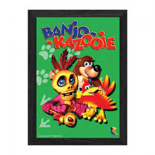 Framed Lenticular Poster Banjo Kazooie
