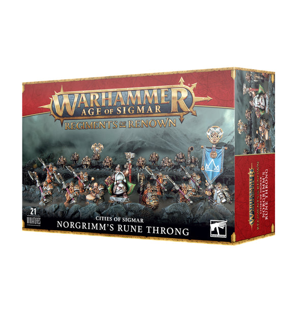 Warhammer Age of Sigmar Regiments of Renown Cities of Sigmar Norgrimm's Rune Throng