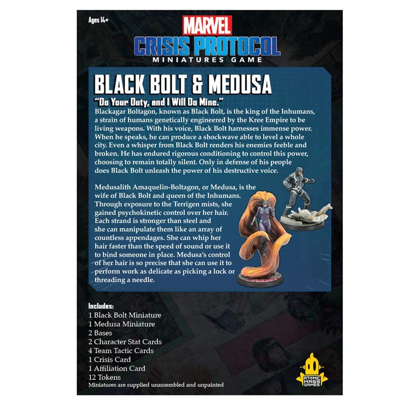 Marvel Crisis Protocol  Black Bolt and Medusa Pack