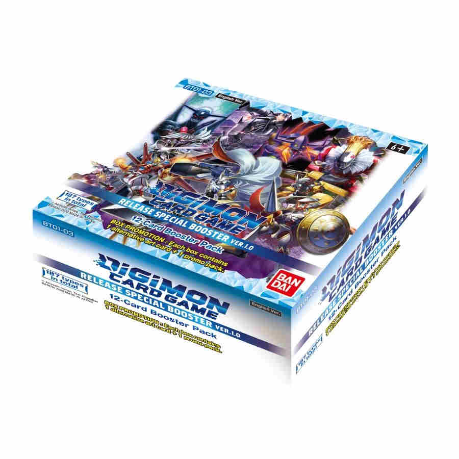 Digimon Card Game Early Release V1.0 Booster Box - Card Games - Collectible - TCG New