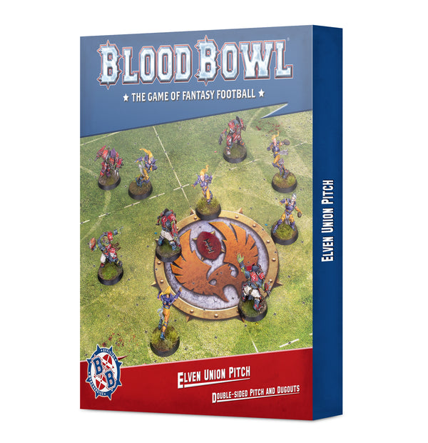 Blood Bowl Elven Union Pitch and Dugouts