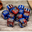 16mm d6 Cube Opaque War Dice 12ct Accessories - Dice