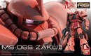 2 MS - 06S Char's Zaku II "Mobile Suit Gundam", Bandai RG 1/144 Miniatures - Gunpla