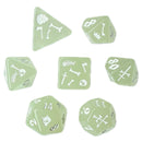 7 - Set RPG Dice Gelatinous Cube (Glow) Accessories - Dice