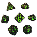 7 - Set RPG Dice Tentacles Ichor & Slime Accessories - Dice