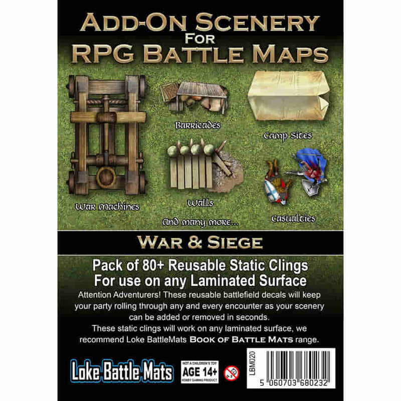 Add - On Scenery for RPG Battle Maps War & Siege RPG - New