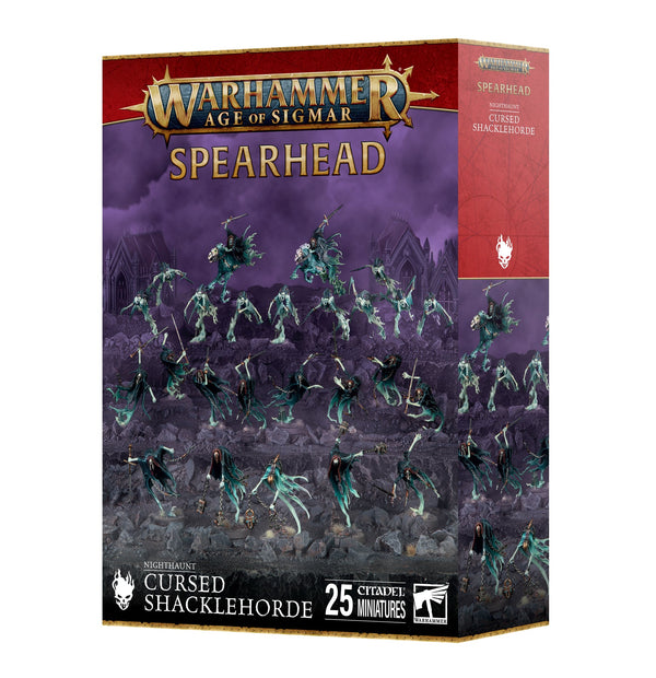 Age of Sigmar Spearhead Nighthaunt Cursed Shacklehorde Miniatures - Models