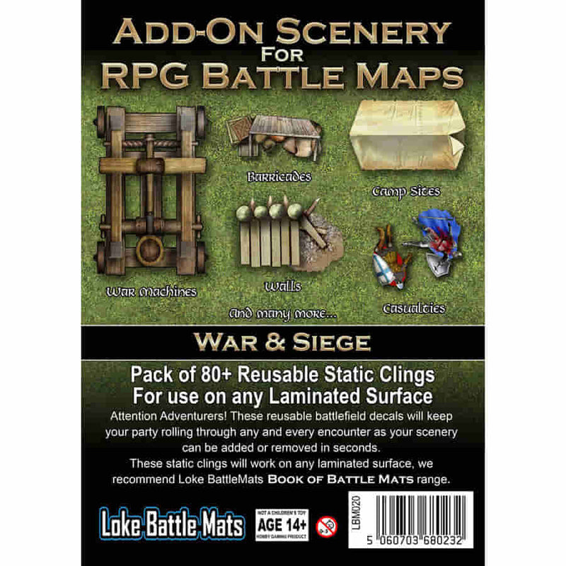 Add-On Scenery for RPG Battle Maps War & Siege