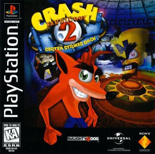 Crash Bandicoot 2 Cortex Strikes Back (PS1) Video Games - Games - PS1