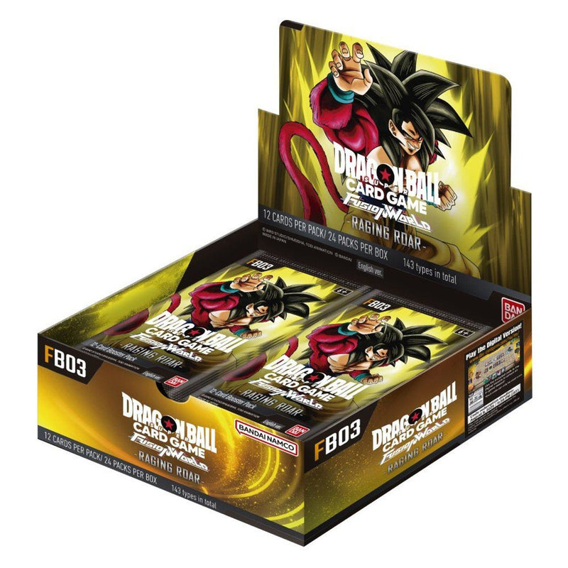 DB Super Fusion World Raging Roar Booster Box Card Games - Collectible - TCG New