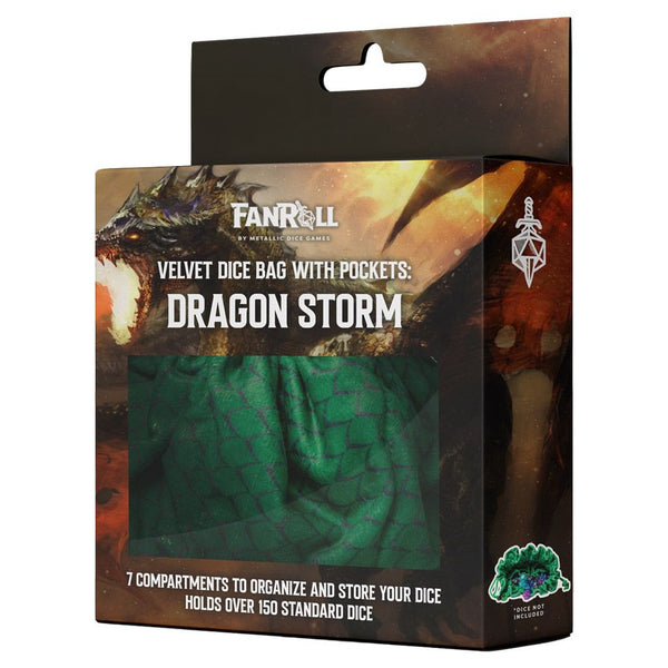 Dragon Storm Velvet Dice Bag Accessories - Dice