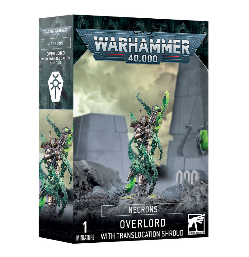 Warhammer 40K Necrons Overlord with Translocator Shroud