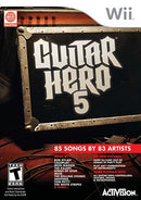 Guitar Hero 5 (WII) Video Games - Games - Wii