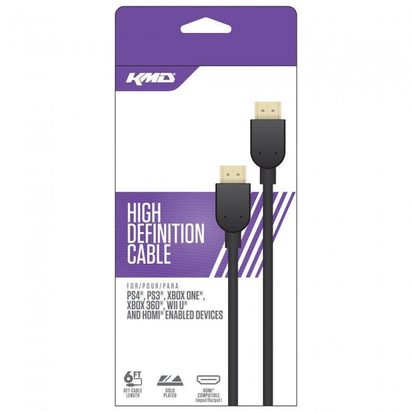 KMD HDMI Cable 6 ft Accessories - Video Game - Cables & Adapters - AV