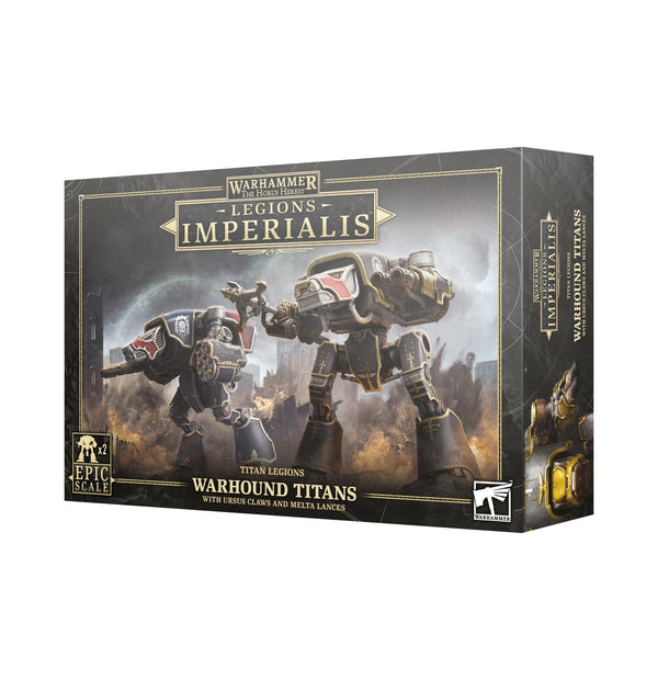 Warhammer Horus Heresy Legions Imperialis Warhound Titans with Ursus Claws and Melta Lances