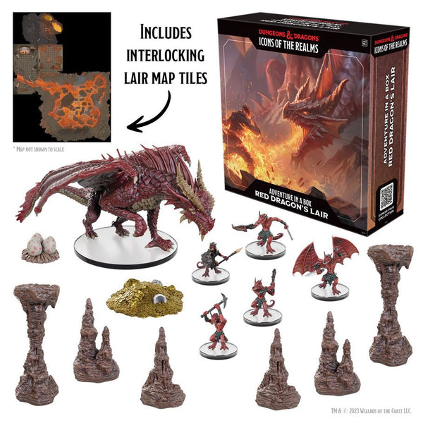 D&D Icons of the Realms Adventure in a Box Red Dragon's Lair