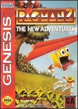 Pac Man 2 New Adventures (GEN) Video Games - Games - Genesis