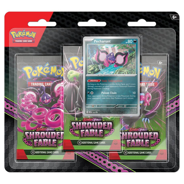 Pokemon TCG Shrouded Fable 3 Booster Blister Card Games - Collectible - TCG New