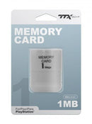 PS1 1MB Memory Card Accessories - Video Game - Memory Cards