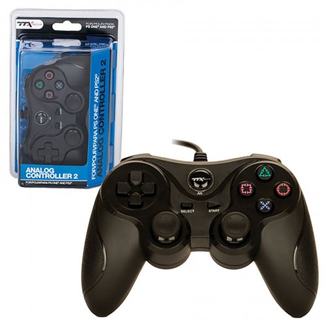 PS2 Controller Wired Black - Accessories - Video Game - Controller ...