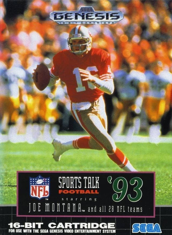 Sports Talk Football 93 (GEN) Video Games - Games - Genesis