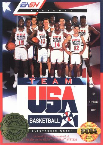 Team USA Basketball (GEN) Video Games - Games - Genesis