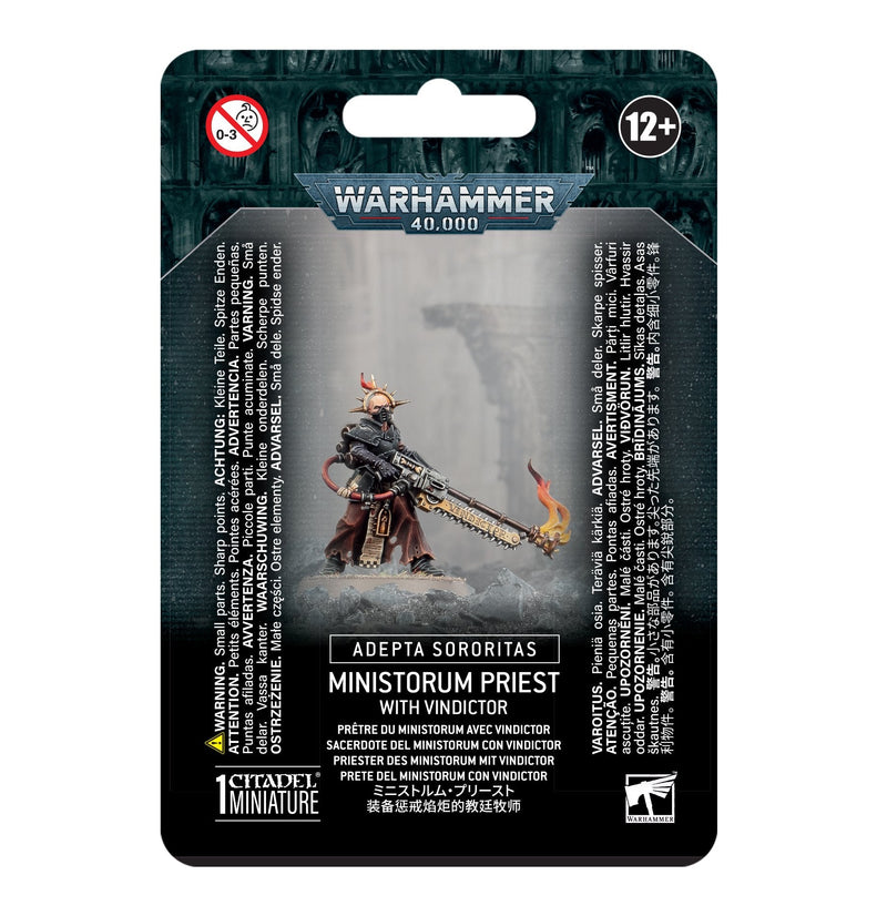 Warhammer 40K Adepta Sororitas Ministorum Priest with Vindictor Miniatures - Models