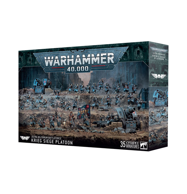 Warhammer 40K Astra Militarum Krieg Siege Platoon (In - Store Only) Miniatures - Models