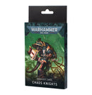 Warhammer 40K Datasheet Cards Chaos Knights Miniatures - Rules