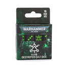 Warhammer 40K Necrons Destroyer Cult Dice Miniatures - Tools