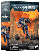 Warhammer 40K Space Marines Captain with Jump Pack and Relic Shield Miniatures - Models