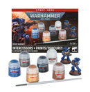 Warhammer 40K Space Marines Intercessors and Paints Miniatures - Models