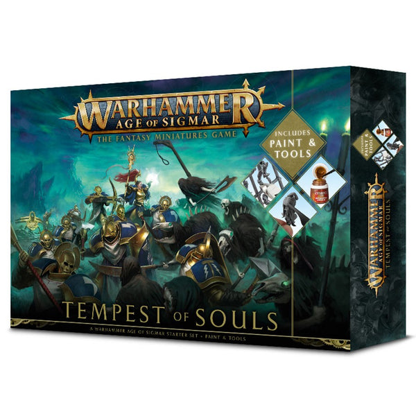 Warhammer Age of Sigmar Tempest of Souls w/ Paint and Tools Box Set