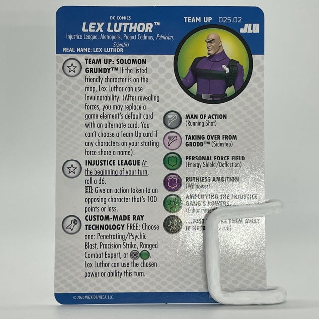 Heroclix DC Justice League Unlimited Team Up Card Lex Luthor 025.02