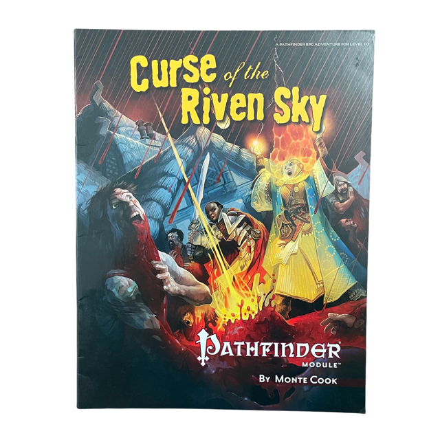 Pathfinder Module Curse of the Riven Sky by Monte Cook Pre-Owned