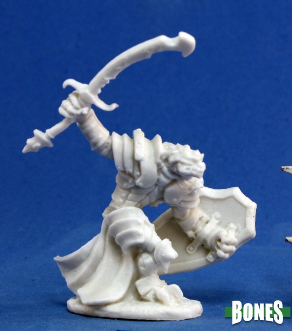 Reaper Bones: Dragonman Warrior 77060