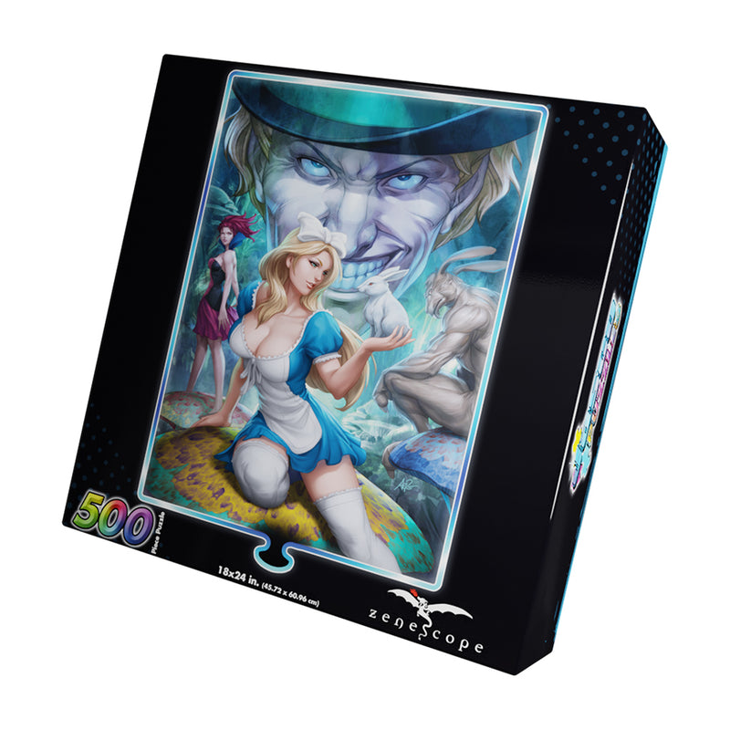 Puzzle: Grimm Fairy Tales Alice in Wonderland Foil (500pc)