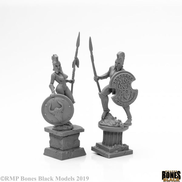 Reaper Bones Black: Living Statue (Metal) (2) 44126