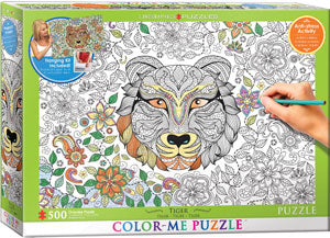 Color-Me Puzzle: Tiger