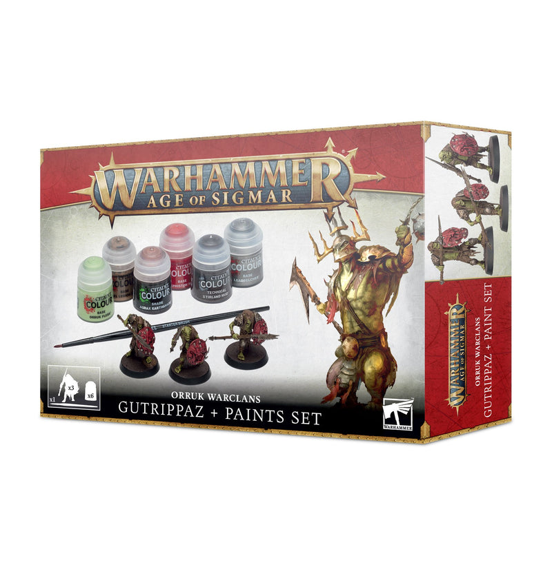 Warhammer Age of Sigmar Gutrippaz & Paints Set