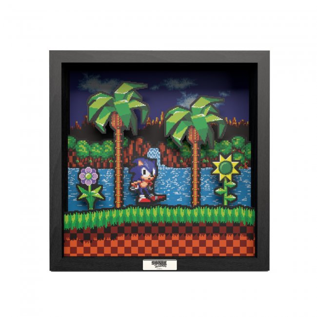 Pixel Frames Sonic Idle Pose 9"x9"