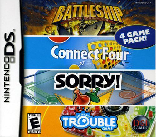 Battleship / Connect Four / Sorry / Trouble (NDS)