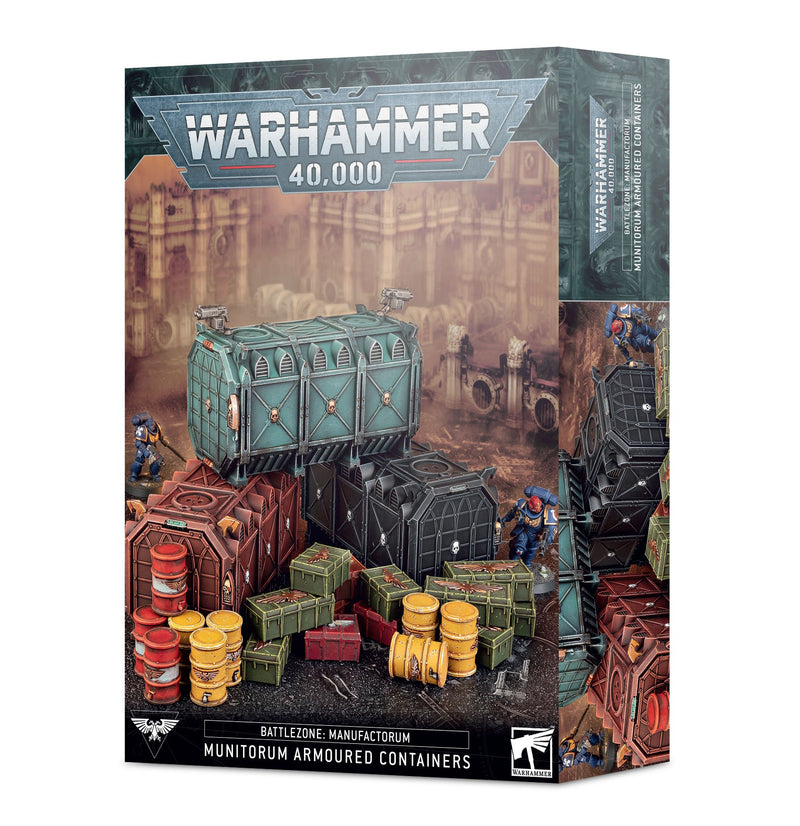 Warhammer 40K Battlezone Manufactorum Munitorum Armoured Containers