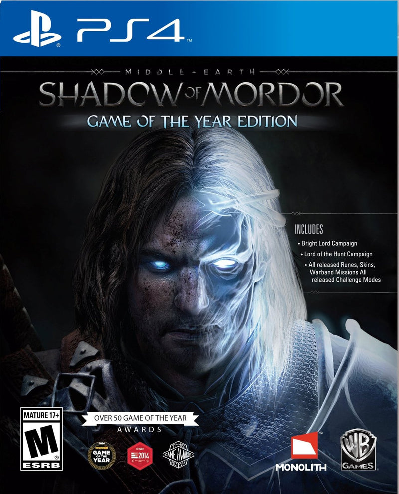 Middle Earth: Shadow of Mordor [Game of the Year] (PS4)