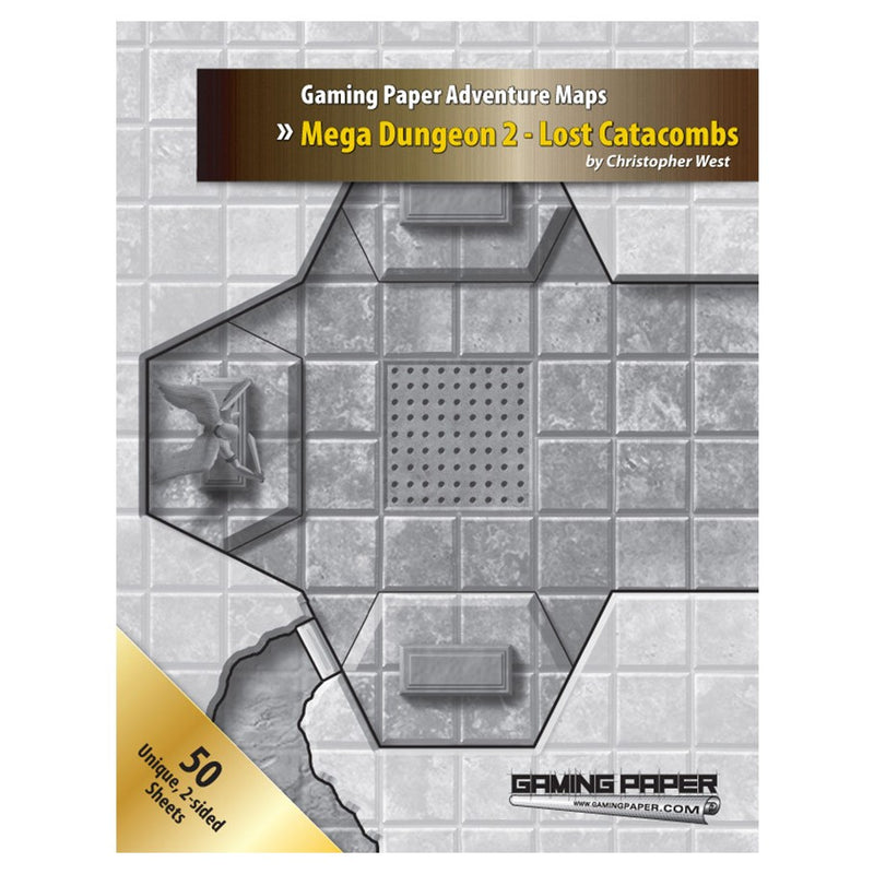 Gaming Paper Adventure Maps: Mega Dungeon 2 - Lost Catacombs