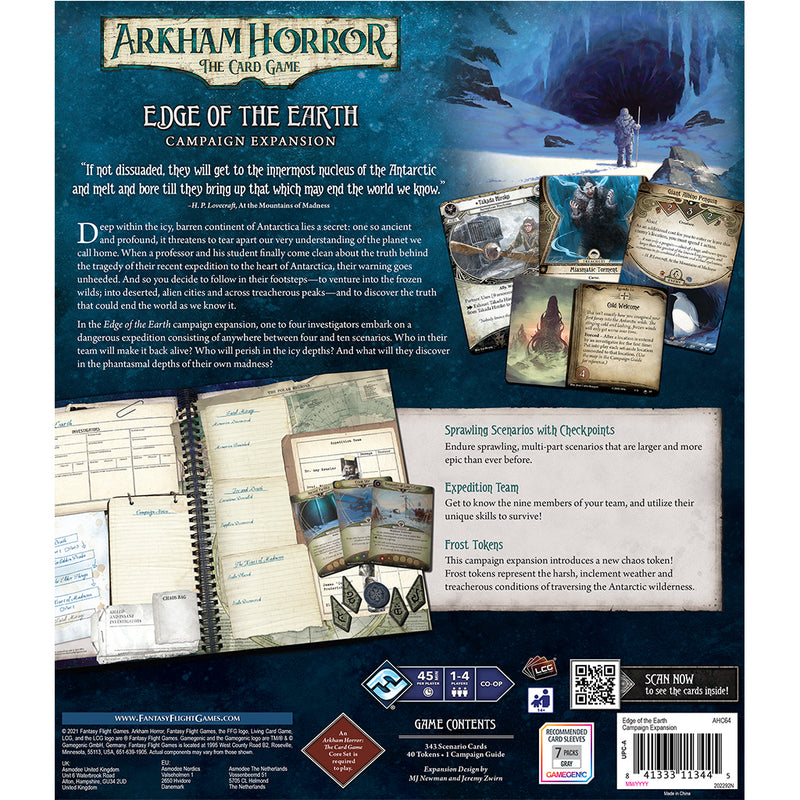 Arkham Horror LCG At the Edge of the Earth Campaign Box