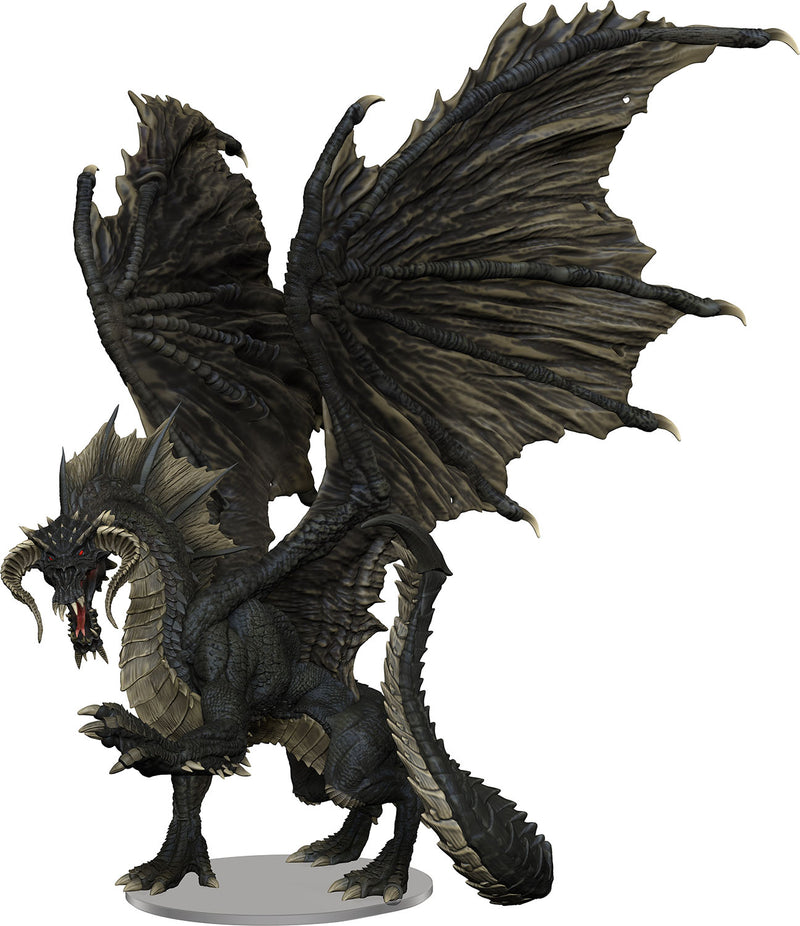 D&D Fantasy Miniatures: Adult Black Dragon Premium Figure