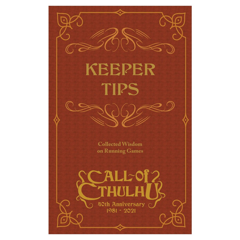 Call of Cthulhu Keeper Tips Book Collected Wisdom